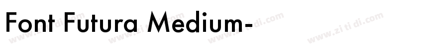 Font Futura Medium字体转换